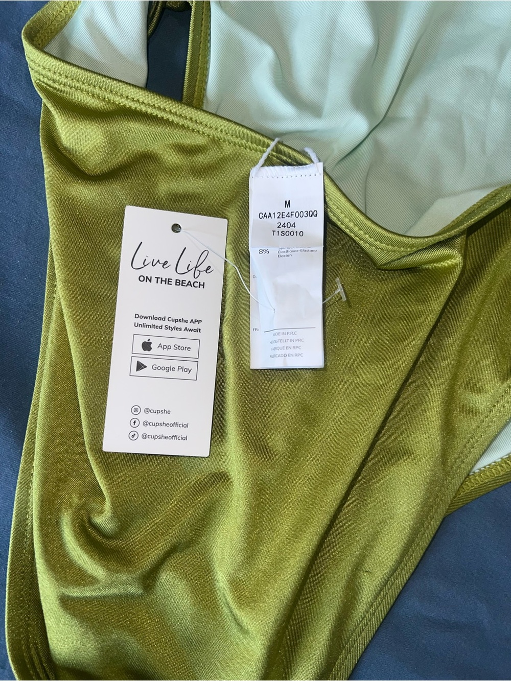 x JoJo Tulum Cutout Tie Back Cheeky One-Piece Swimsuit - Picture 4 of 7